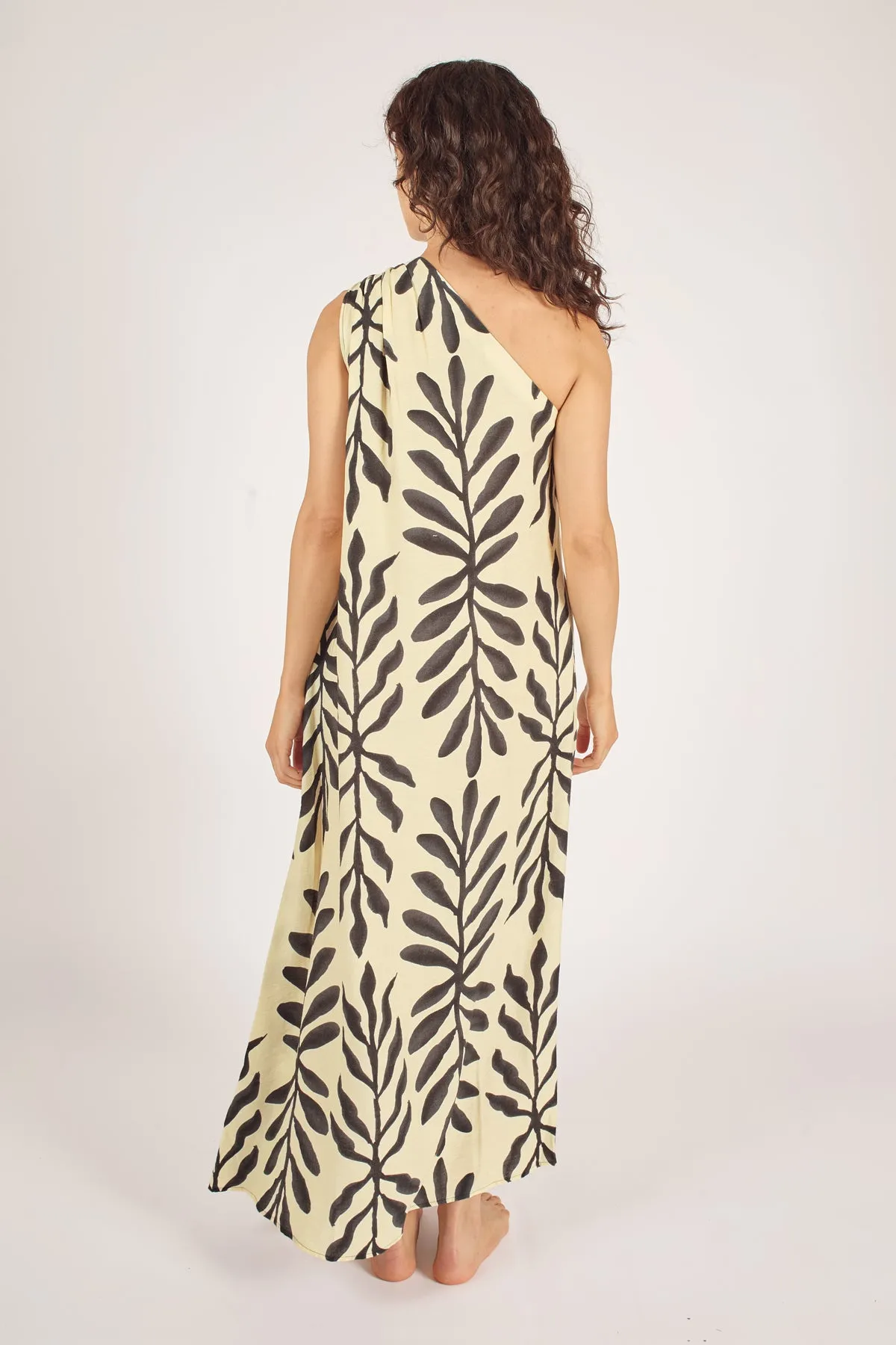 Gia Dress - Cream/Black