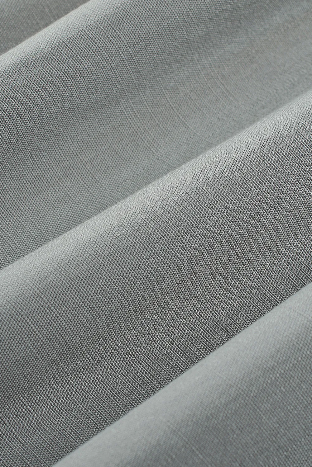 Gray Drawstring Smocked High Waist Wide Leg Pants