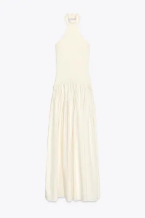 Halterneck Dress with Matching Detail