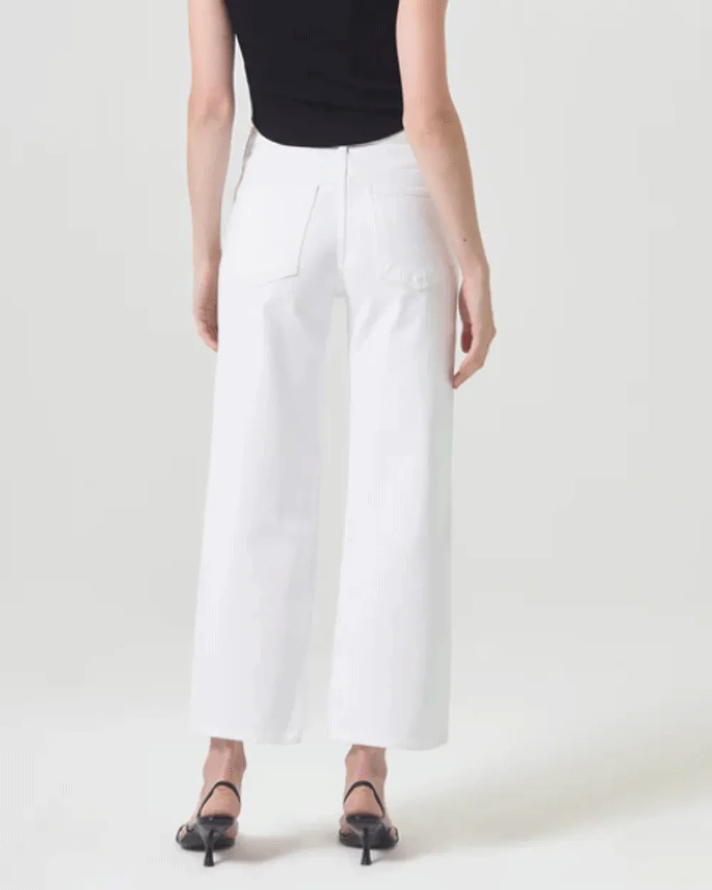 Harper Crop Jean in Sour Cream