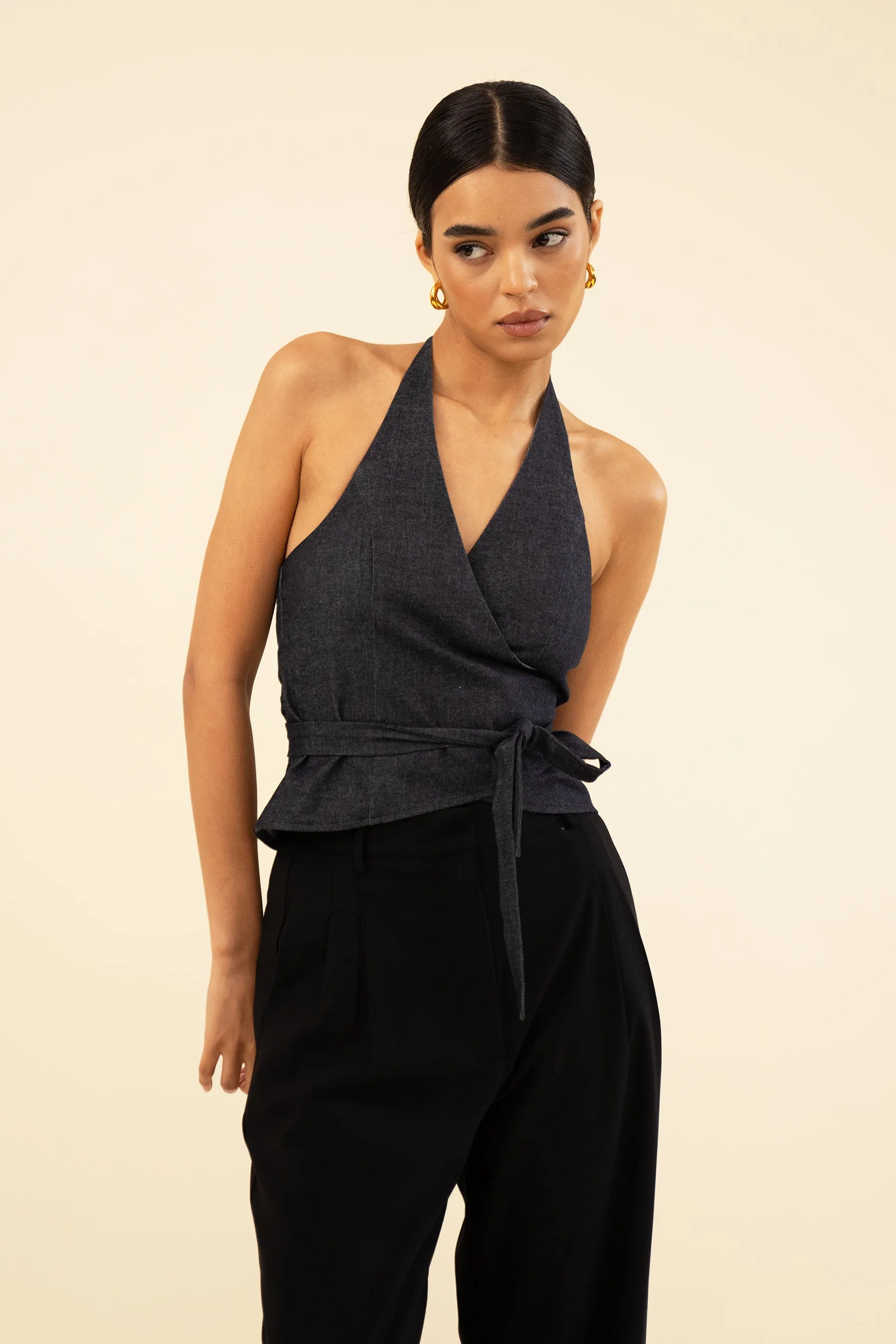 HARPER TOP - DENIM