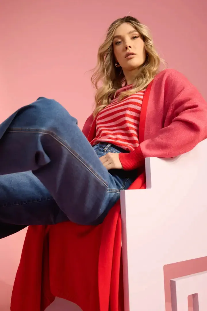 Haven Cyprus Cardigan - Chilli/Pink