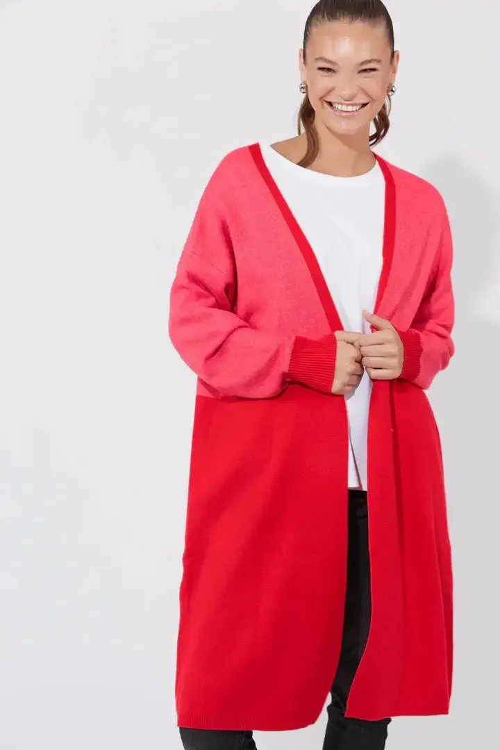 Haven Cyprus Cardigan - Chilli/Pink