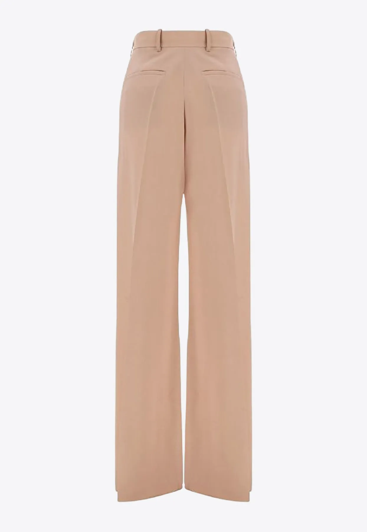 High-Rise Wool Tailored Pants