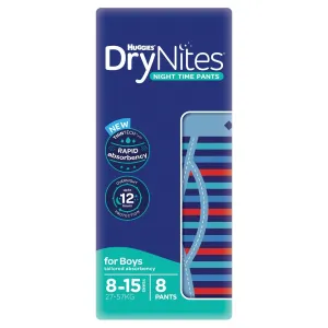 Huggies DryNites Boys 8-15 Years 8 Pack