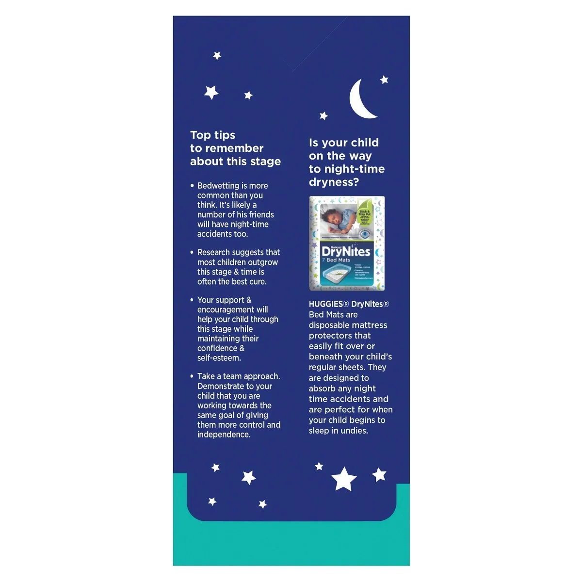 Huggies DryNites Boys 8-15 Years 8 Pack