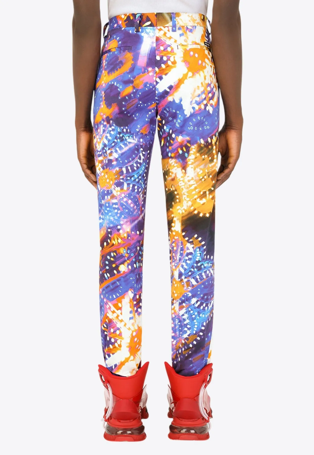 Illuminated Print Tailored Pants