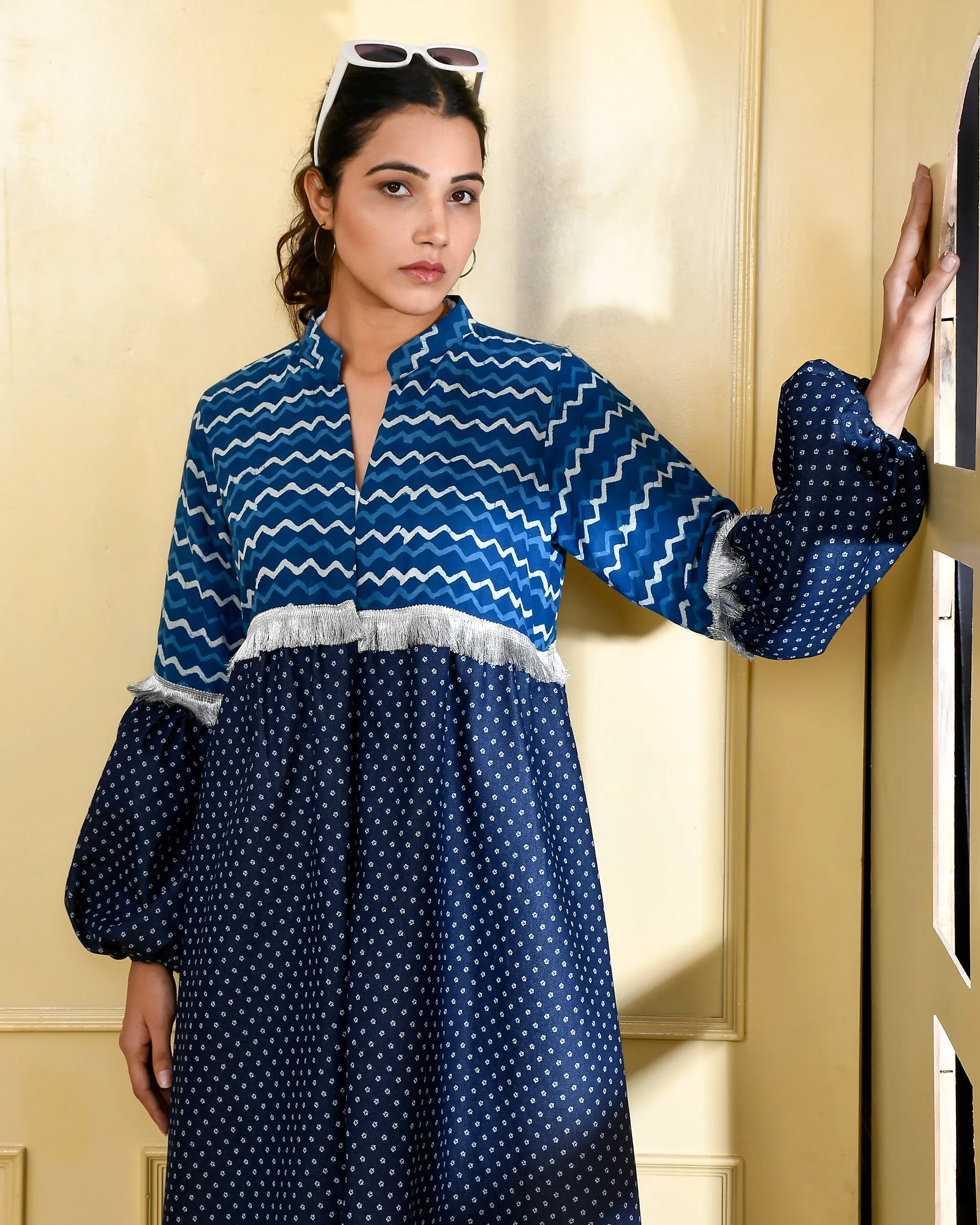 Indigo & Blue Denim Cape Jacket