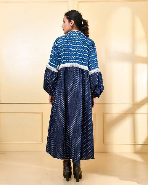 Indigo & Blue Denim Cape Jacket