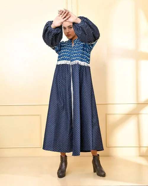 Indigo & Blue Denim Cape Jacket