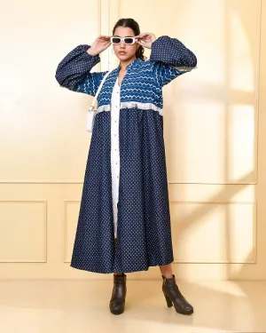 Indigo & Blue Denim Cape Jacket
