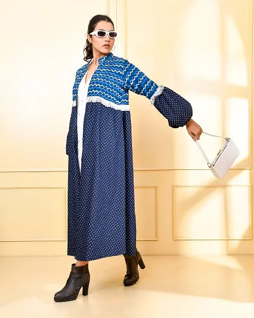 Indigo & Blue Denim Cape Jacket