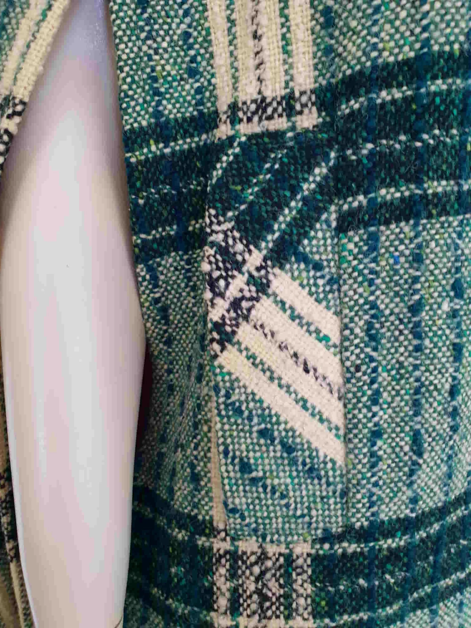 Irish Green Tweed Plaid Cape by Jimmy Hourihan
