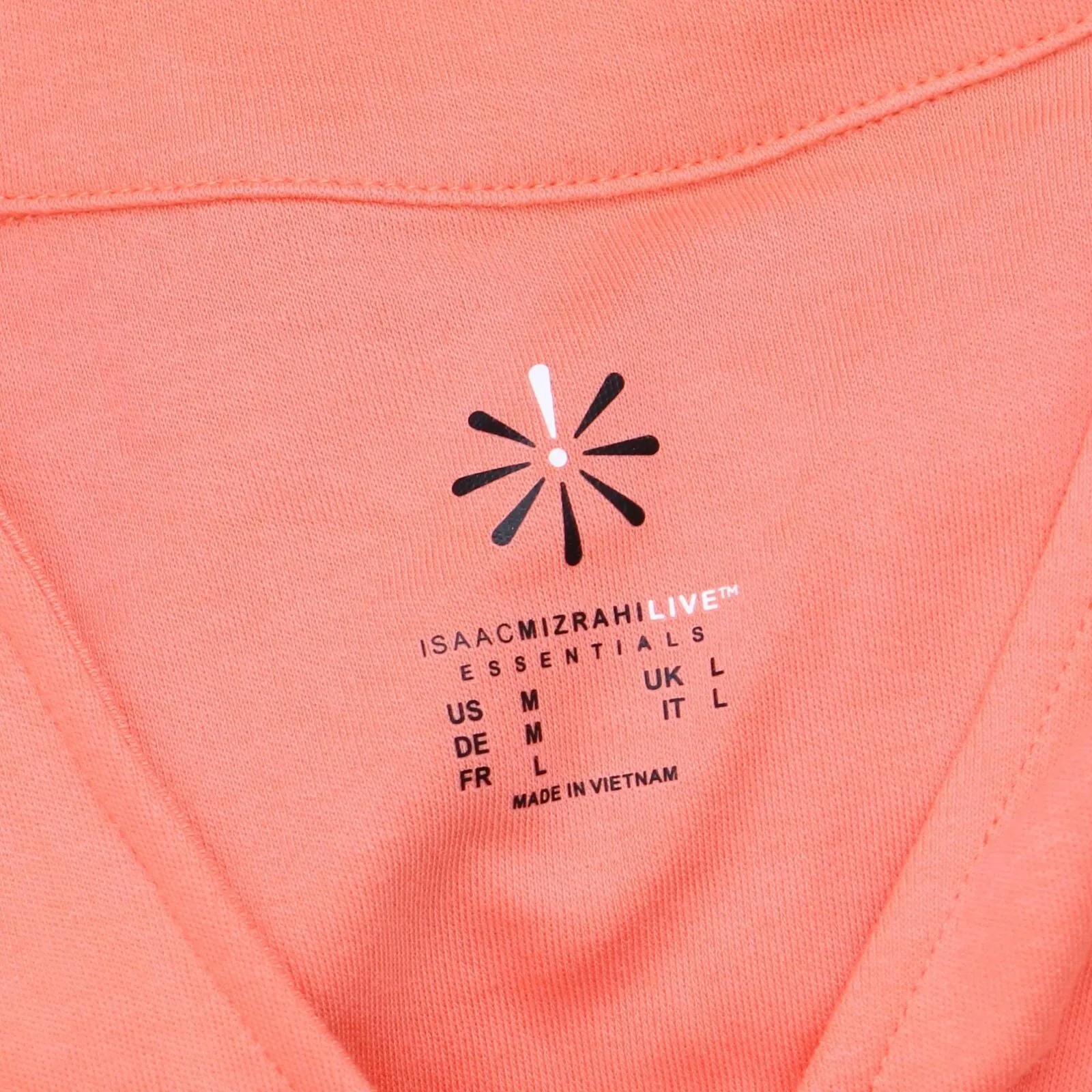 Isaac Mizrahi Live! Essentials Womens Knit Shirt Blouse Top Coral Pink M