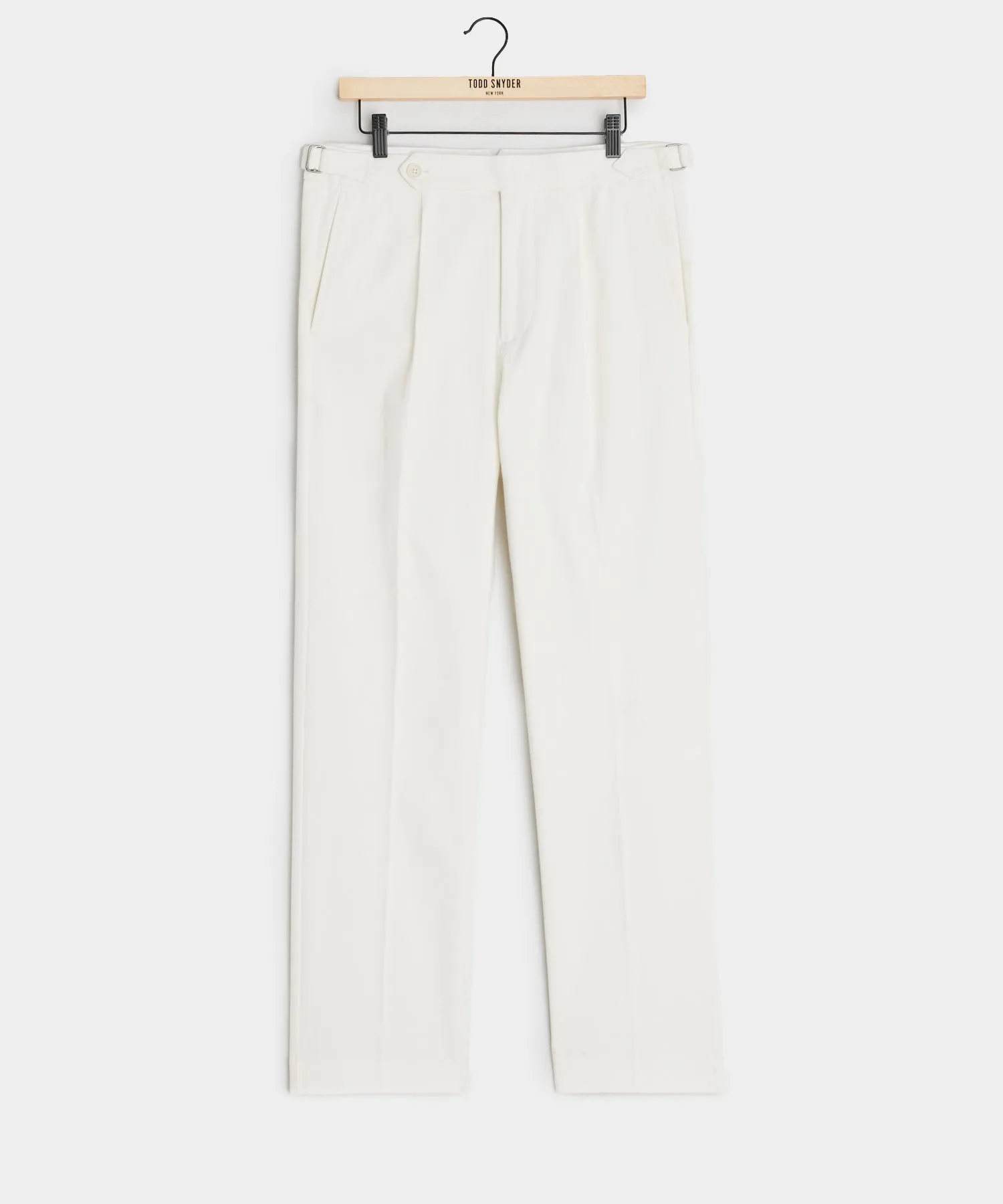 Italian Brushed Cotton Side Tab Trouser