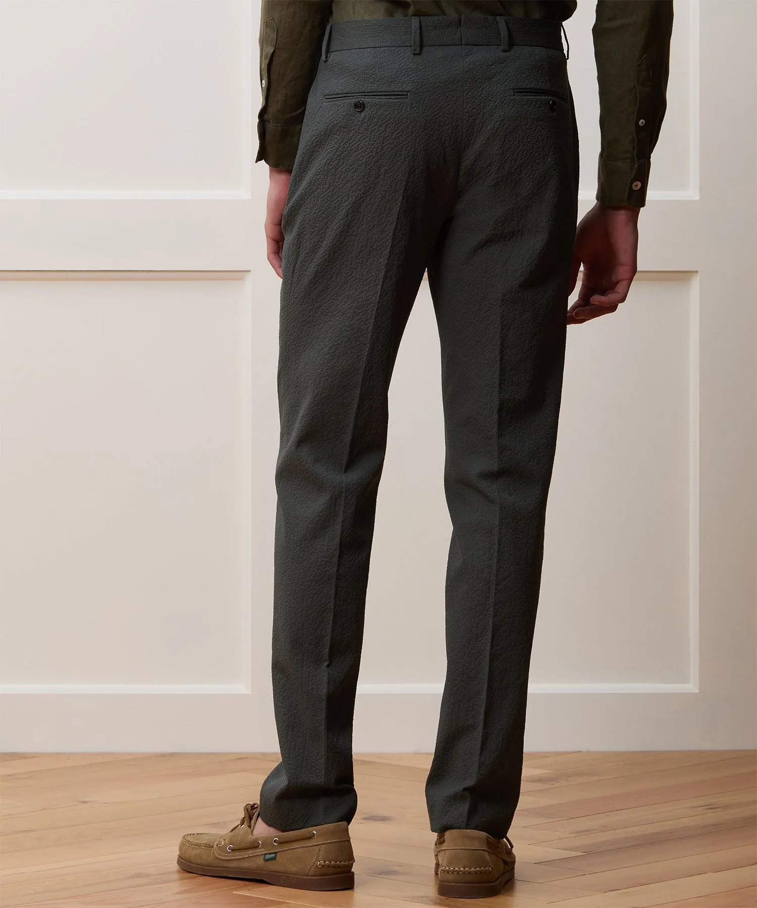 Italian Seersucker Sutton Trouser
