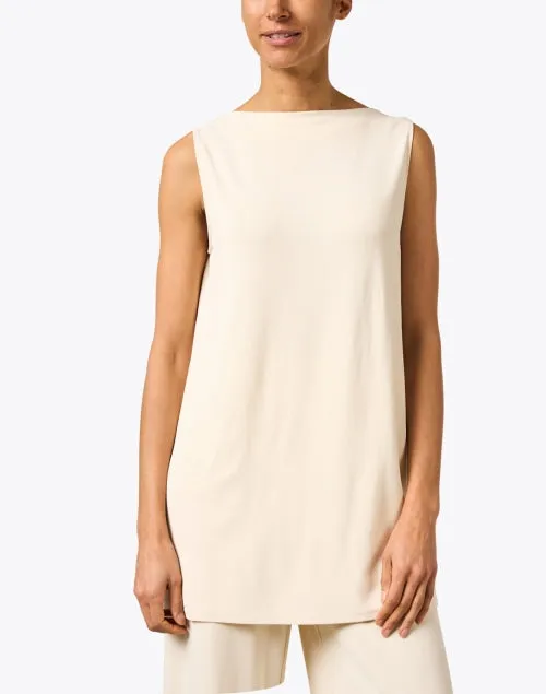 Ivory Sleeveless Blouse