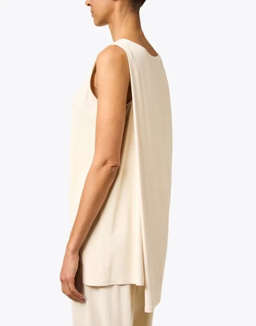 Ivory Sleeveless Blouse