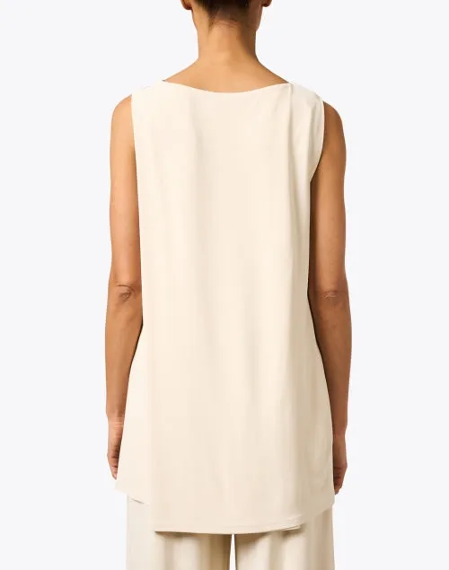 Ivory Sleeveless Blouse
