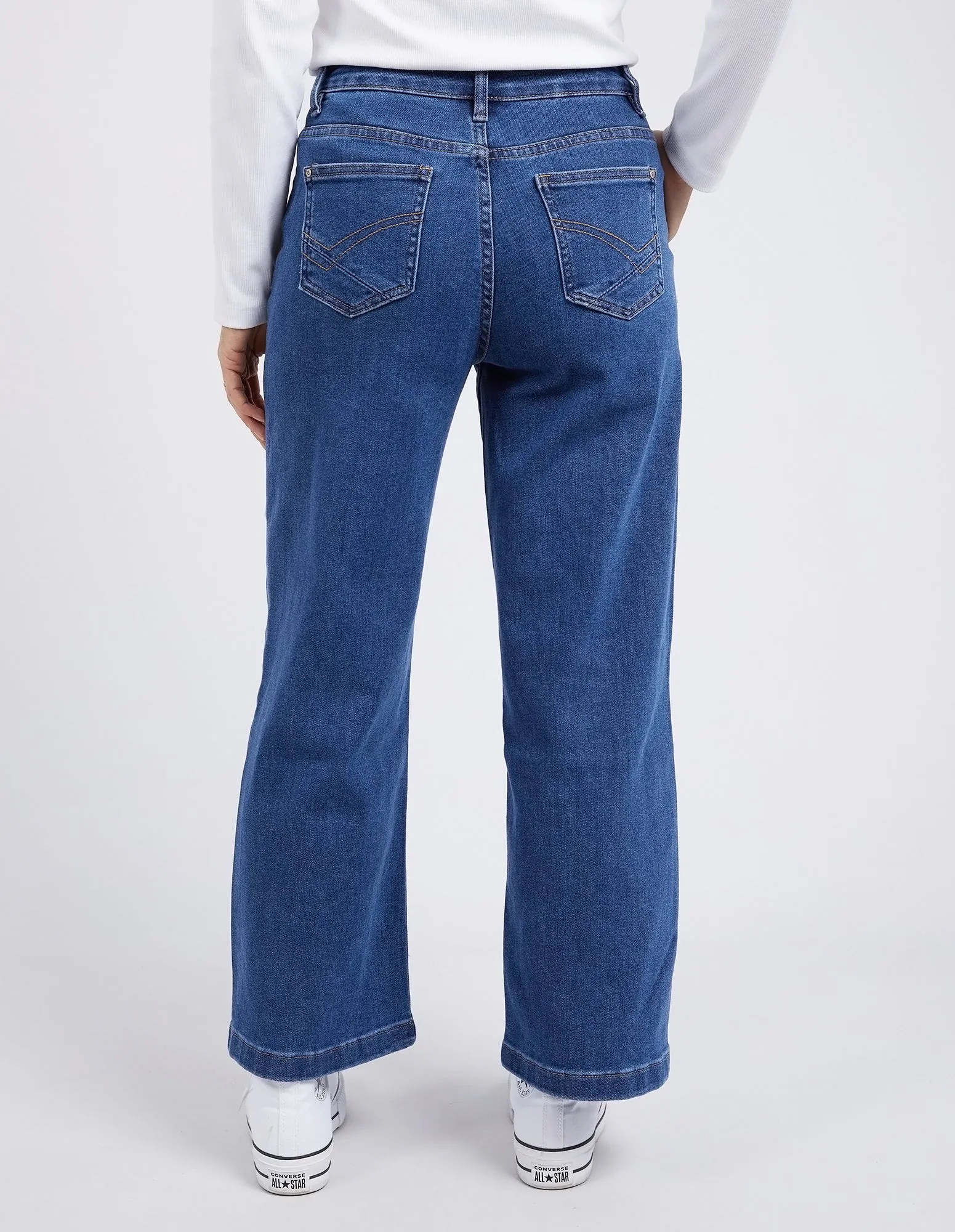 IZZY WIDE LEG JEAN || BLUE