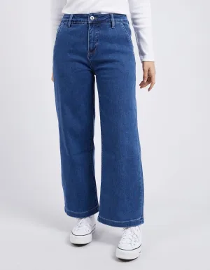 IZZY WIDE LEG JEAN || BLUE