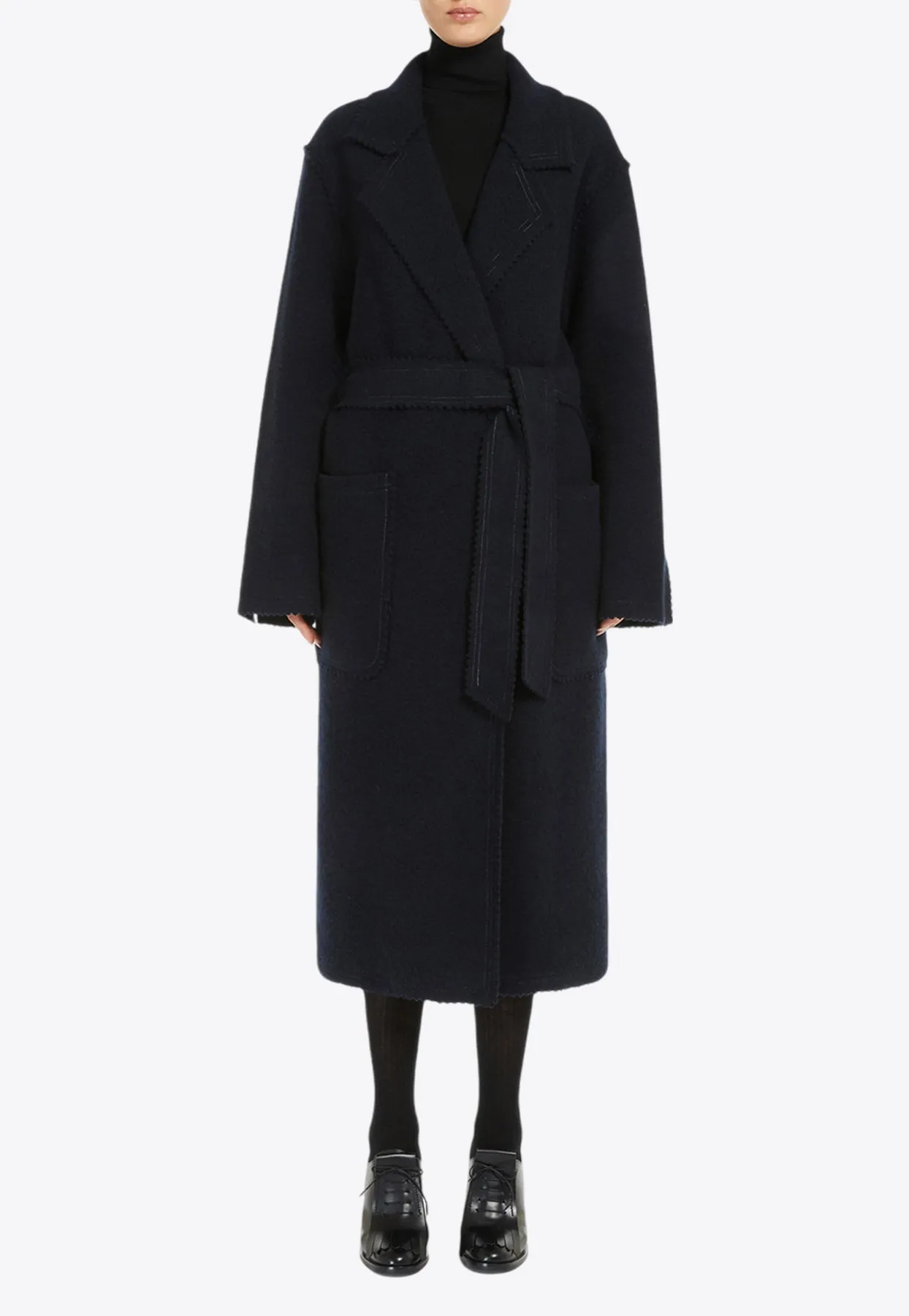 Jene Wool-Blend Belted Coat