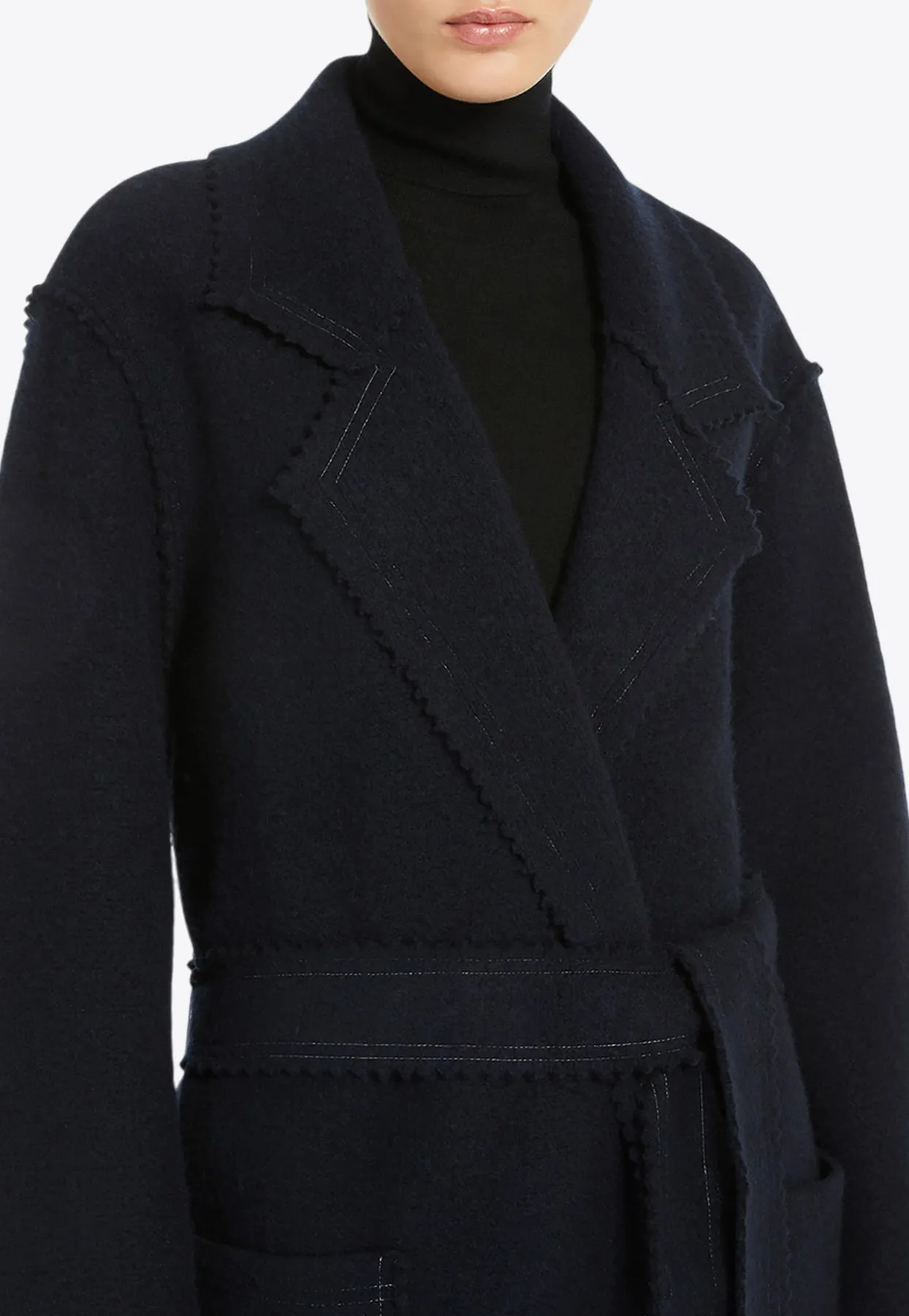 Jene Wool-Blend Belted Coat