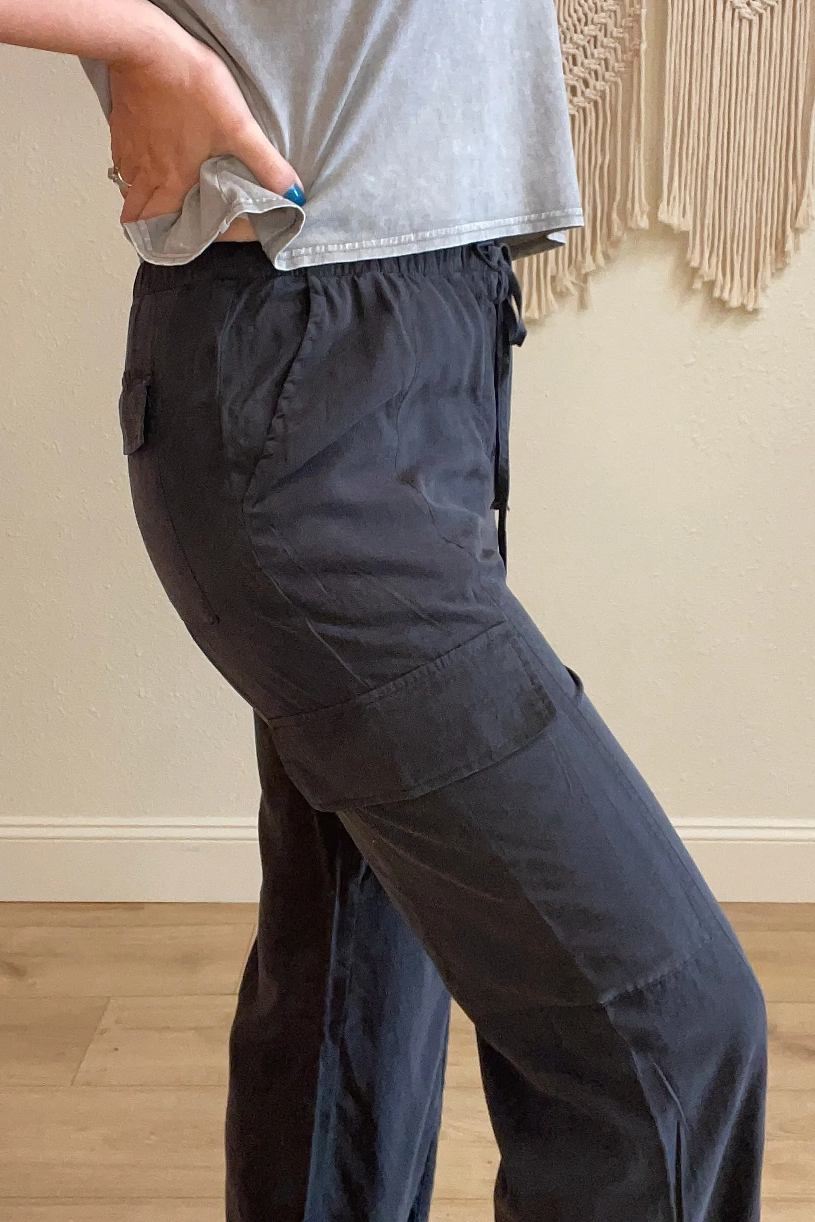Jessica Tie Front Cargo Pants