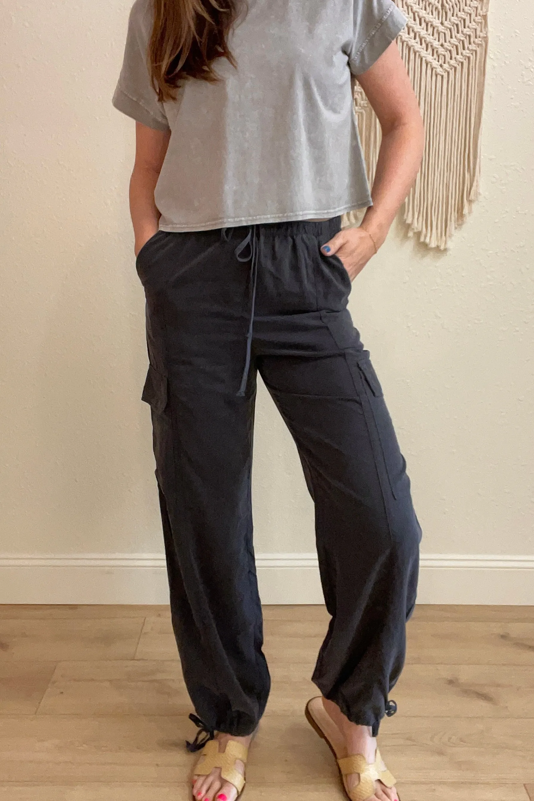 Jessica Tie Front Cargo Pants