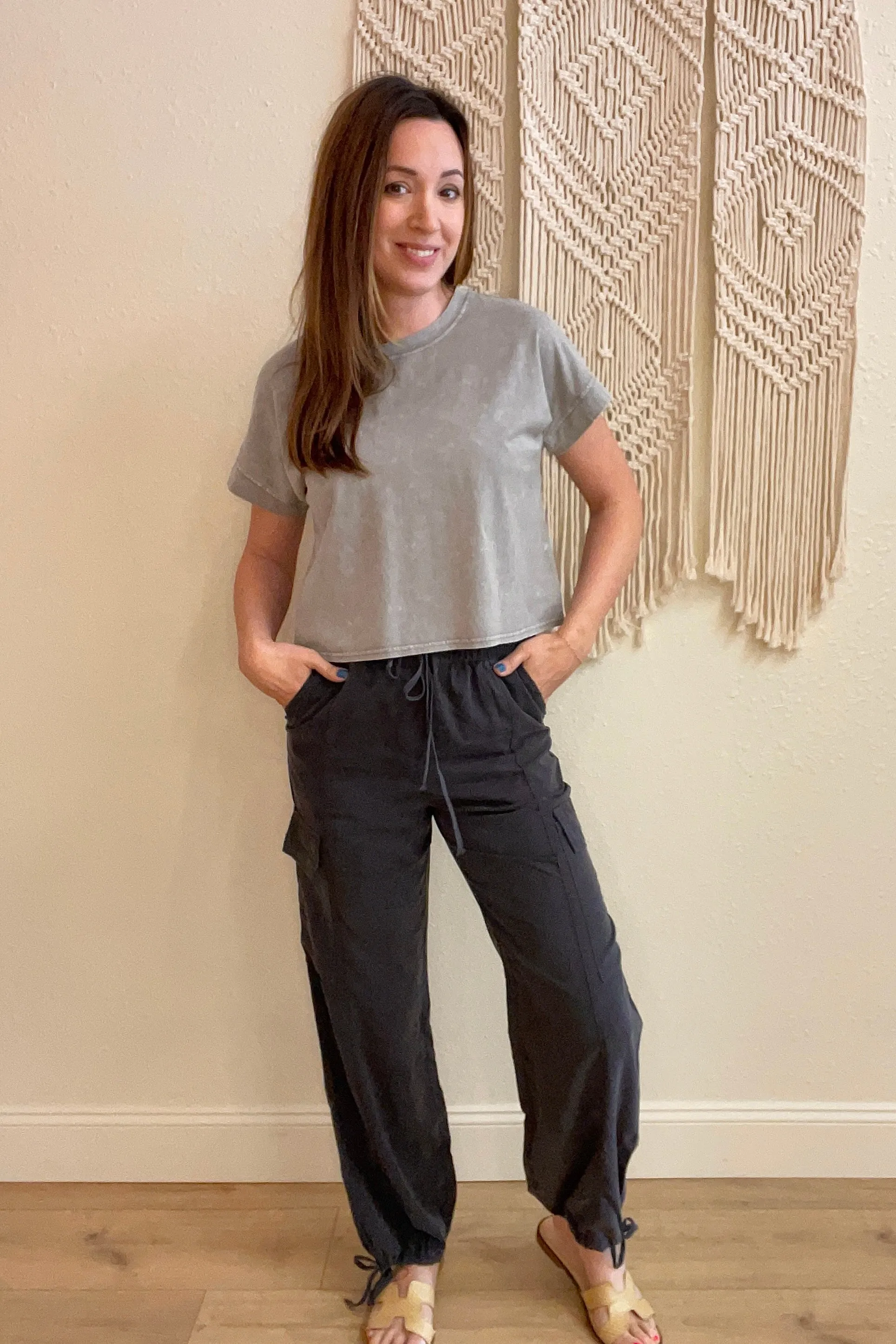 Jessica Tie Front Cargo Pants