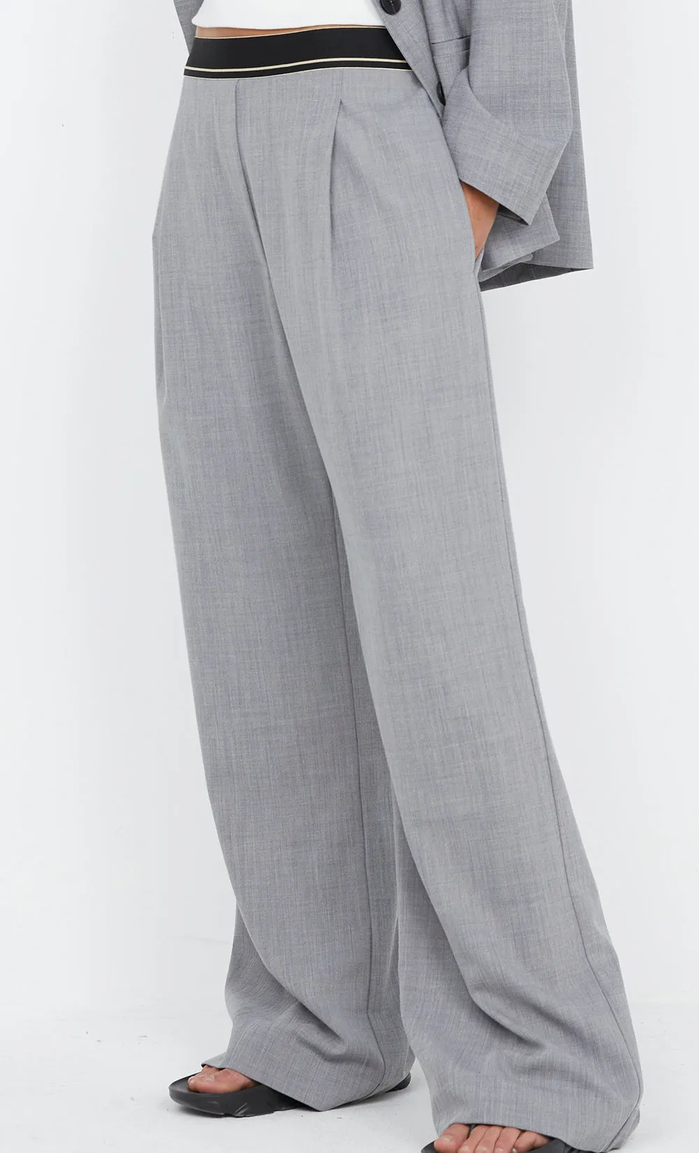 JORDIN PANT - CHARCOAL WEAVE