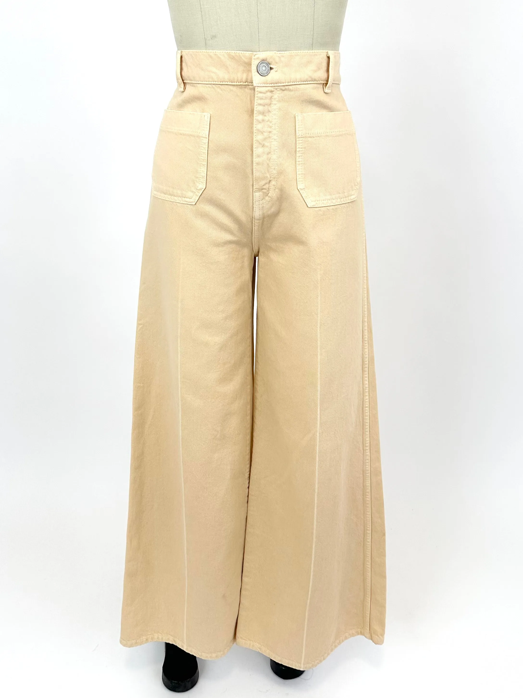 Joseph Peaches & Cream Wide-Leg Jeans
