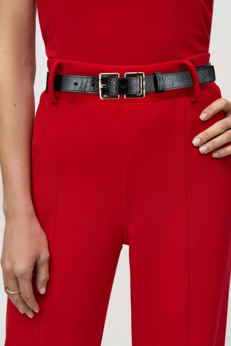 Joseph Ribkoff Belted Wide Leg Trouser Pants 244093