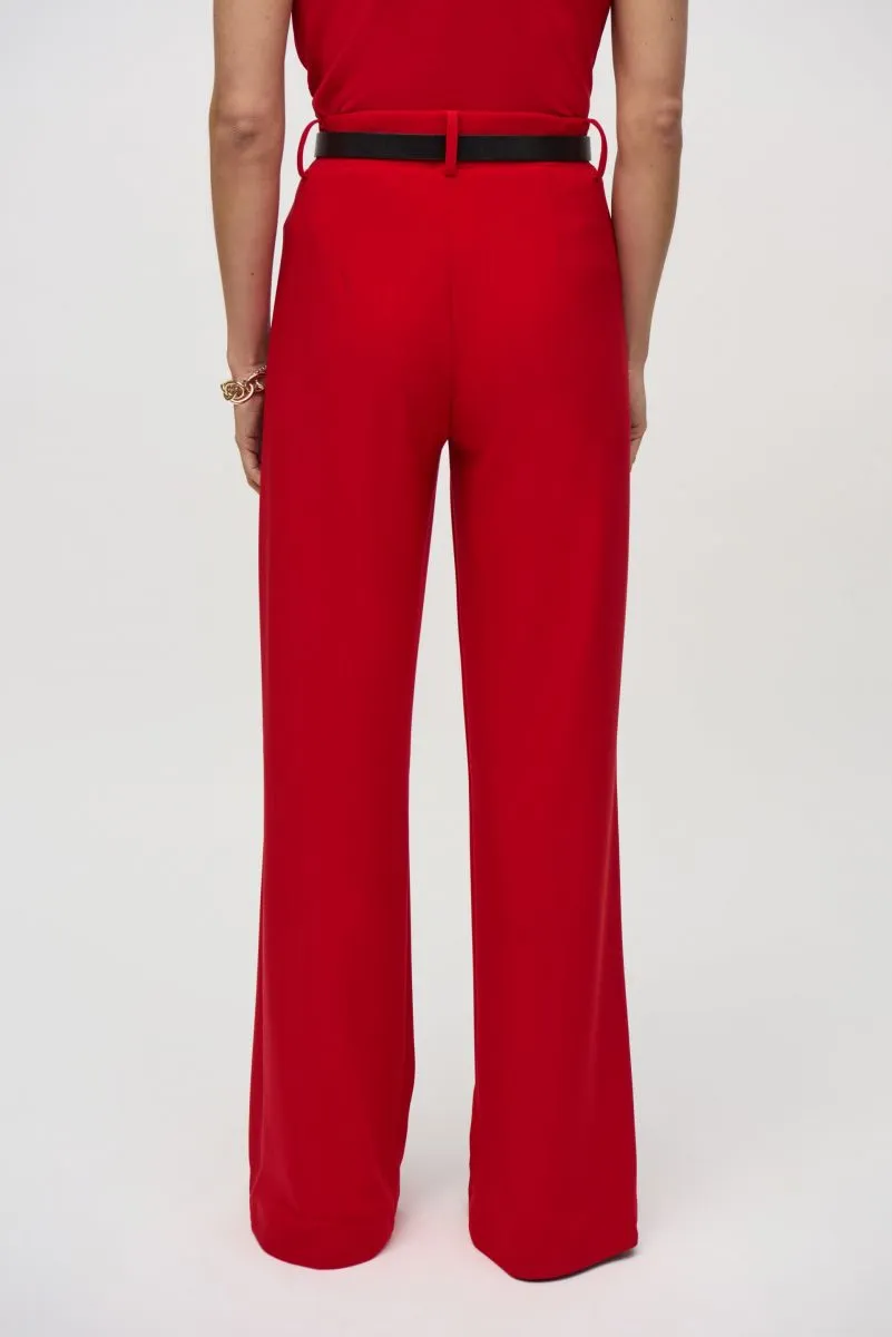 Joseph Ribkoff Belted Wide Leg Trouser Pants 244093