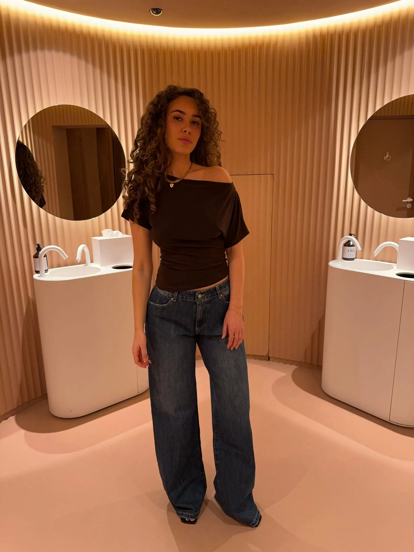 Jovy | Brown Off-Shoulder Top