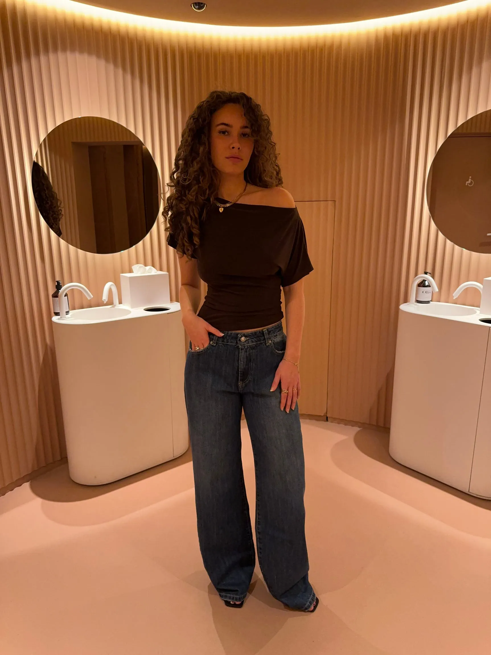 Jovy | Brown Off-Shoulder Top