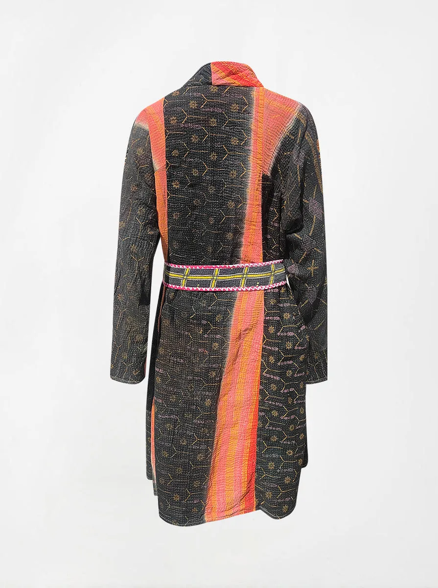 kantha vintage dress coat long laxmi (holi)