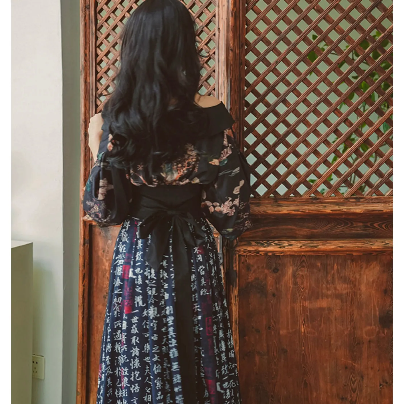 Kimono-style off-shoulder tops