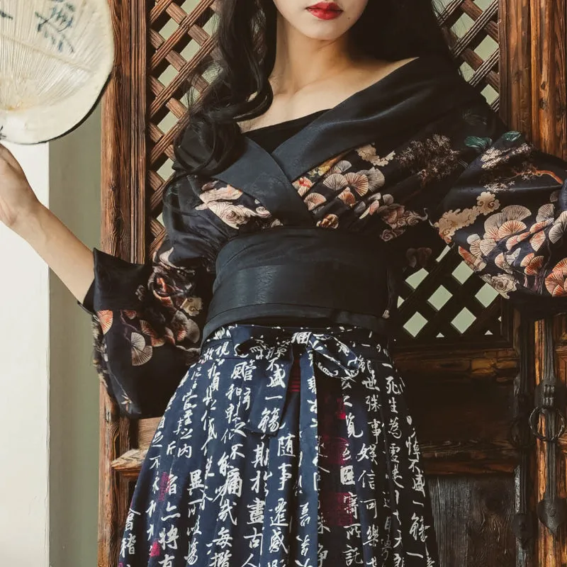 Kimono-style off-shoulder tops