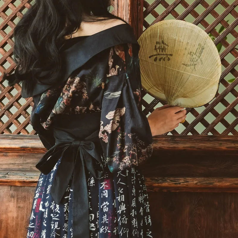Kimono-style off-shoulder tops