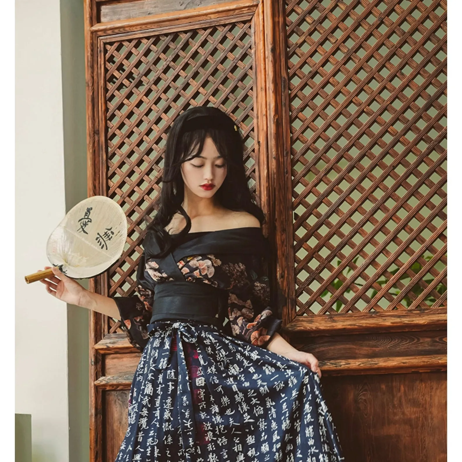 Kimono-style off-shoulder tops