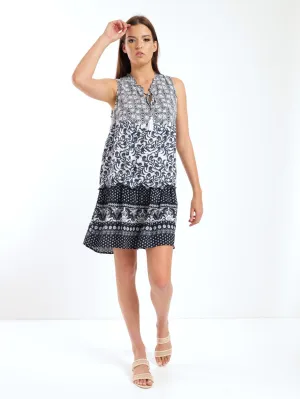 Ladies Printed Shift Dress