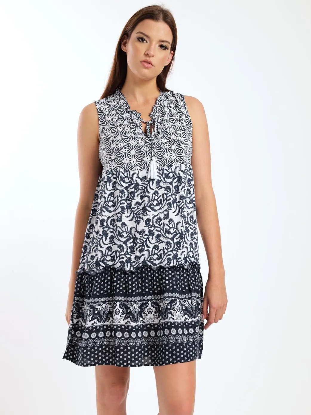 Ladies Printed Shift Dress