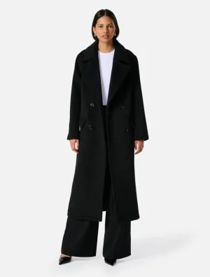 Lana Wool Coat - Black
