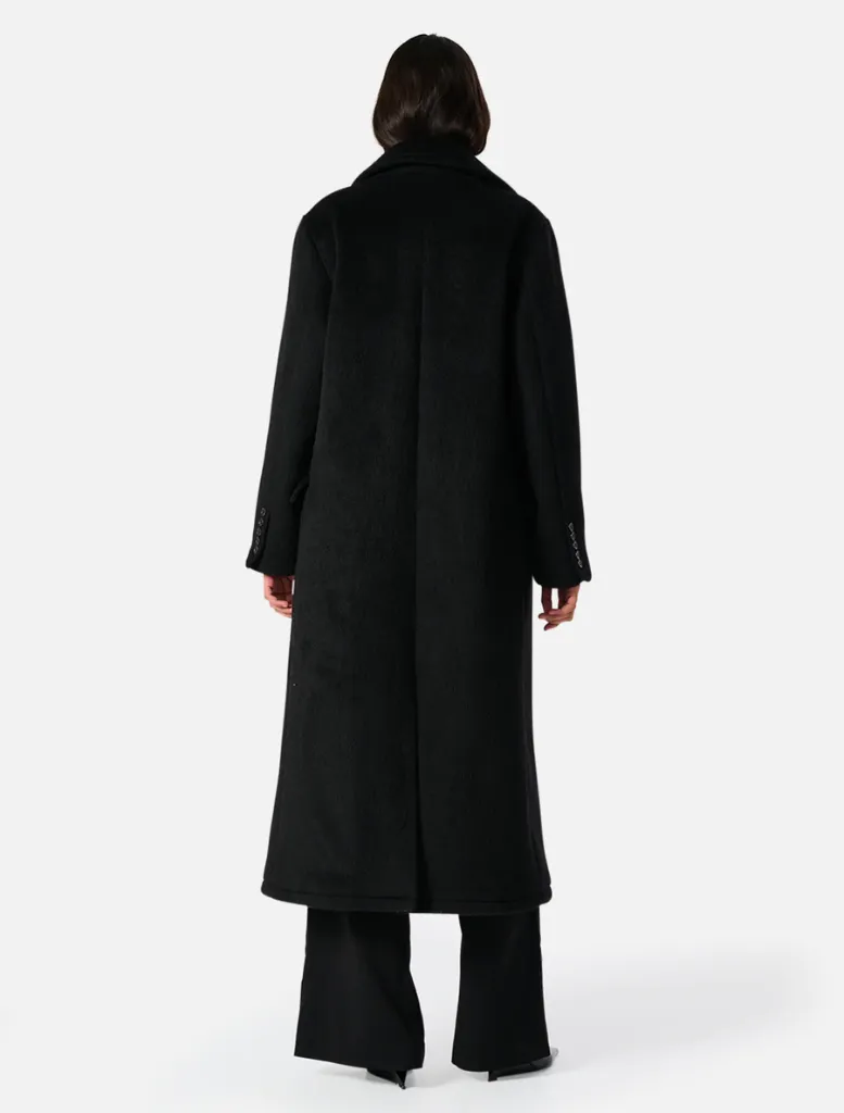 Lana Wool Coat - Black