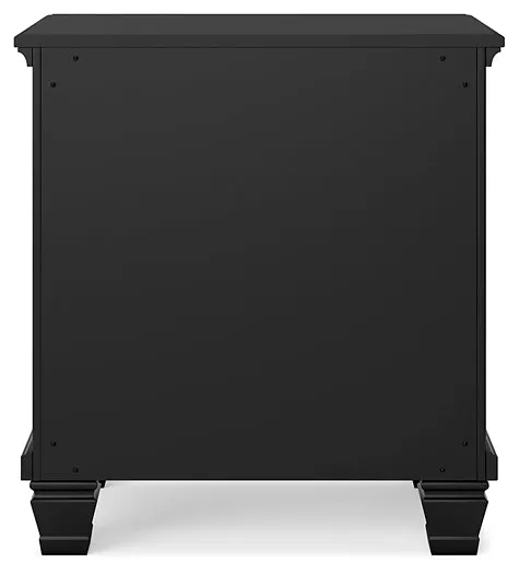 Lanolee King Panel Bed with Mirrored Dresser, Chest and 2 Nightstands