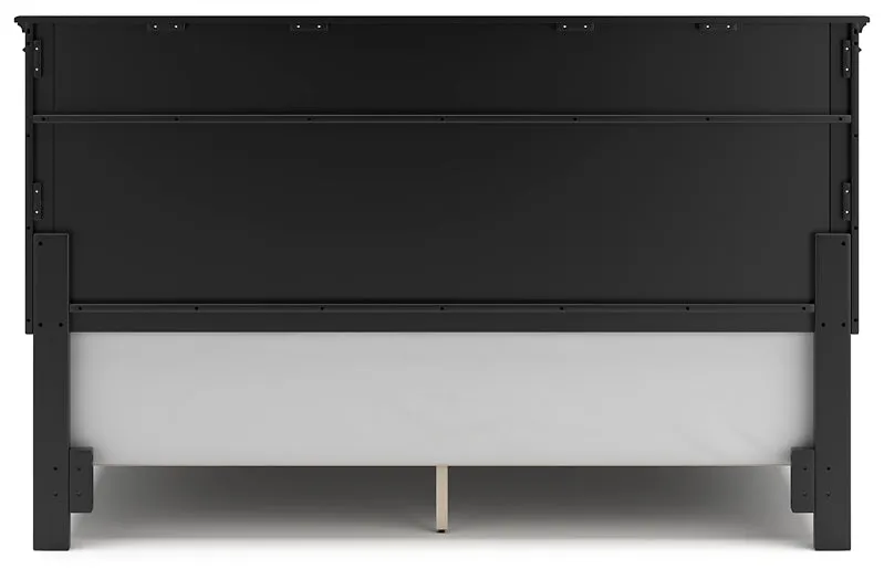 Lanolee King Panel Bed with Mirrored Dresser, Chest and 2 Nightstands