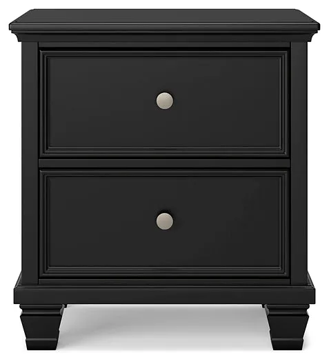 Lanolee King Panel Bed with Mirrored Dresser, Chest and 2 Nightstands