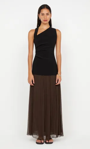 LETTY ASYM TOP - BLACK