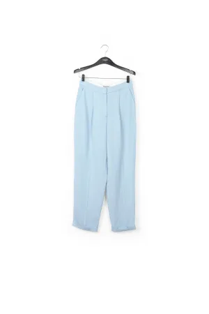 Light blue tailored mid-rise pants